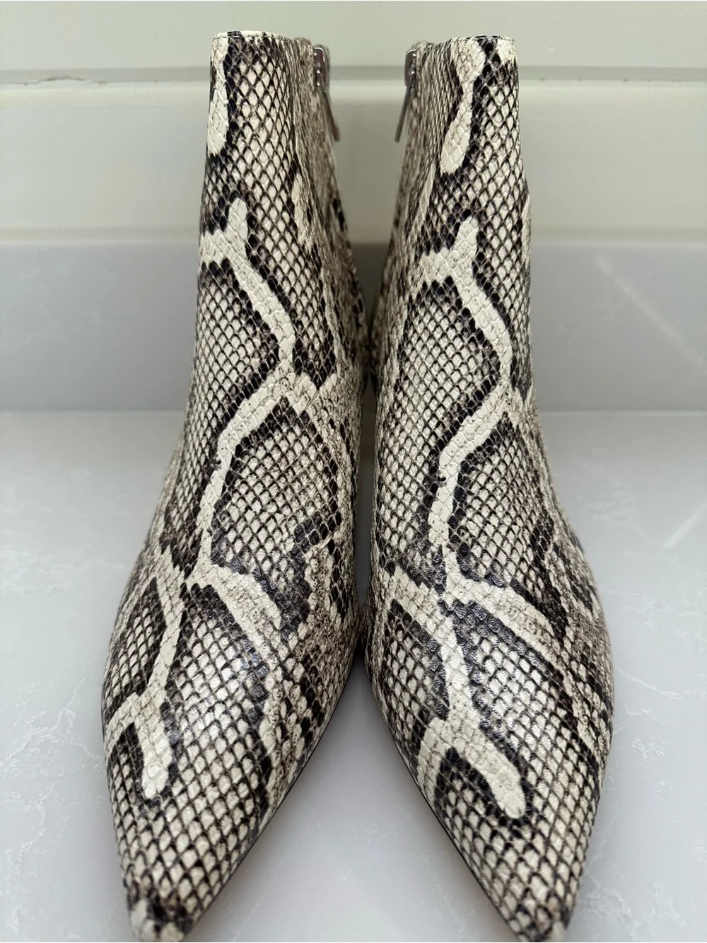 NWT-NIB|| Marc Fisher Itzia Snake-Print Ankle Boot. Size: 9.5M Women’s